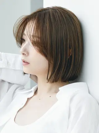 セミロング 伊藤 陸/soigneのヘアスタイル