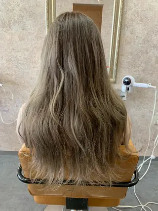 ロング ank classic hair【アンククラシックヘアー】所属・バレイヤージュ ハイライト　齋藤祐哉のヘアスタイル