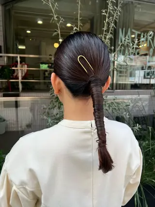 ロング 似合わせカット 小林愛奈のヘアスタイル