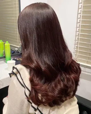 セミロング カラー 💗ガーリーヘア🎀 saki💗のヘアスタイル