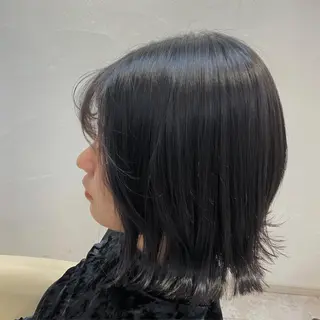 ショート カラー ブリーチなしWカラー /酸性ストレート河本のヘアスタイル