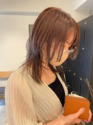 ミディアム カラー SALOWIN下北沢所属・hazuki 🌝のヘアスタイル
