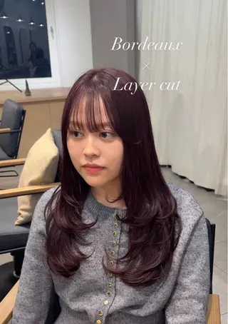 セミロング カラー マンツーマン施術🌷 透明感/HIKARIのヘアスタイル