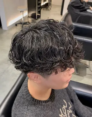 ショート パーマ メンズ メンズカット・ パーマ🎈はなさかのヘアスタイル