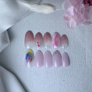 ショート カラー パーマ ヘアアレンジ メンズ キッズ ネイル マツエク・マツパ yuri kaのネイルデザイン