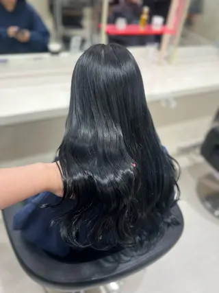 ロング カラー ヘアアレンジ 韓国レイヤー＆ピンク 艶髪🩶maikoのヘアスタイル