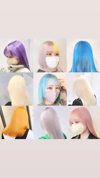 ロング カラー ブロンド・ハイトーン ／遠藤将太のヘアスタイル