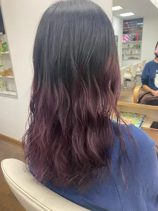 セミロング カラー ambellir 山本伽椰のヘアスタイル