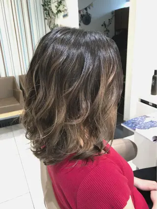 ショート カラー 山崎俊輔/髪質改善 /バレイヤージュのヘアスタイル