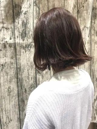 セミロング カラー 縮毛矯正/髪質改善 /韓国風　山川春輝のヘアスタイル