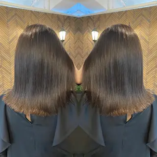 セミロング カラー tocca 💜石田愛結💜のヘアスタイル