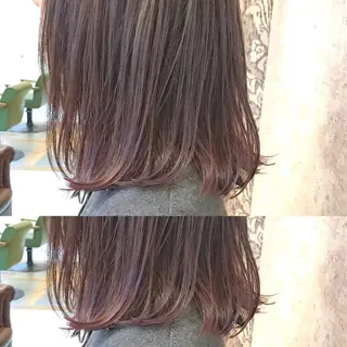 ミディアム カラー HARUNA🤍 大人ショートヘアのヘアスタイル