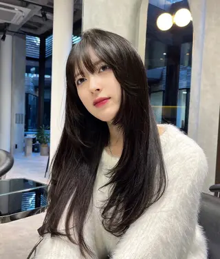 ロング カラー 韓国hair🤍/ レイヤー/彩加のヘアスタイル