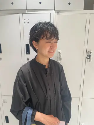 ショート パーマ 髙橋奈緒子 ⭐︎newi京橋のヘアスタイル