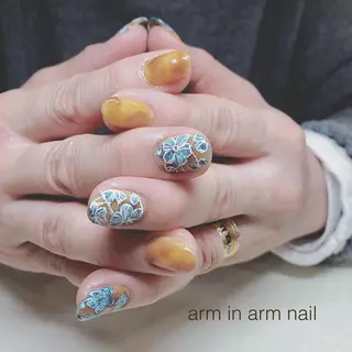 ネイル arm in arm ︎✿Yamamotoのマツエク・マツパデザイン