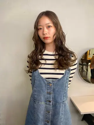 ミディアム カラー land所属・透明感カラー/レイヤ ー🌙Honokaのヘアスタイル