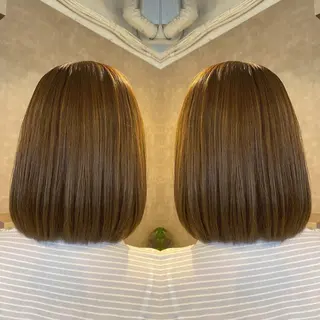 ミディアム カラー tocca 💜石田愛結💜のヘアスタイル