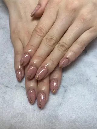 ネイル ネイルリボン 受付スタッフのネイルデザイン