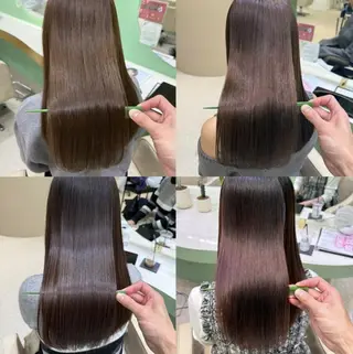 ロング カラー パーマ 似合わせ/髪質改善 /Bonheur京介のヘアスタイル