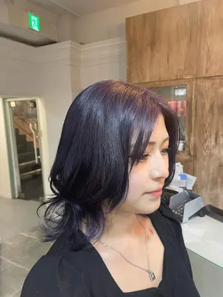 ミディアム カラー ケアパーマ/ケアブリ ーチdaisukeのヘアスタイル