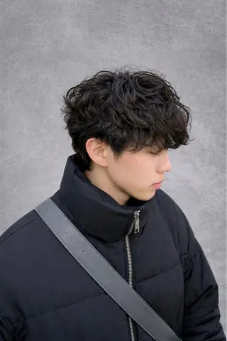 パーマ メンズ メンズ/似合わせ/骨 格矯正/真人のヘアスタイル