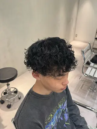 パーマ メンズ ブリーチ/パーマ特化 片平和寿のヘアスタイル