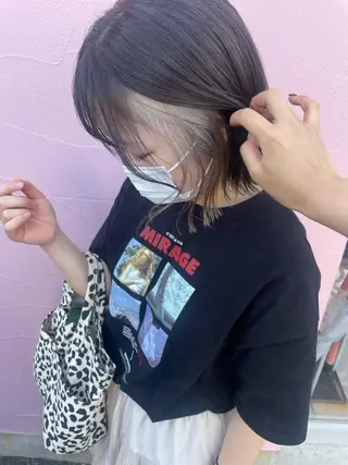 ミディアム ひなた 艶カラー/渋谷のヘアスタイル