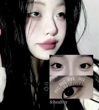 マツエク・マツパ Aimi /似合わせ 束感まつげ🖤のマツエク・マツパデザイン