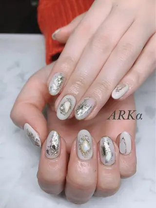セミロング ネイル Nailsalon ARKαのネイルデザイン