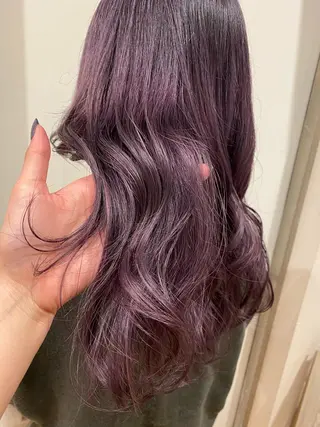 ロング カラー 韓国ヘア顔周りカット 艶髪ベージュtamaのヘアスタイル