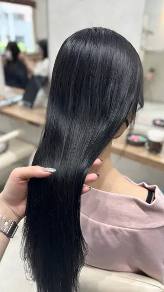 ロング カラー 杉田 涼のヘアスタイル