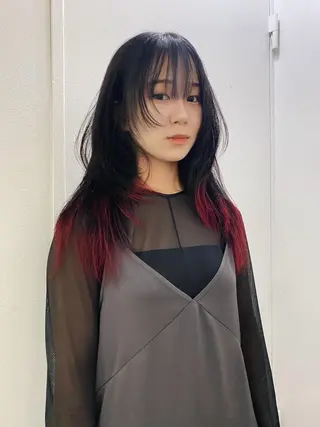 ロング カラー THE  AGATA TOKYO所属・外国人風パーマ/デザ インカット🦕✨アミのヘアスタイル