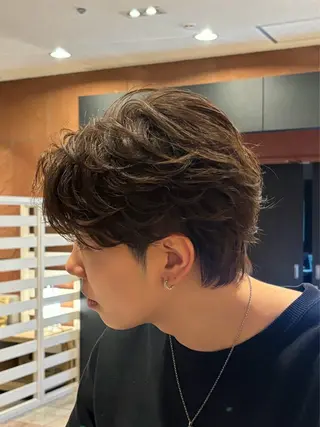 パーマ メンズ 韓国メンズヘア 田城伶治のヘアスタイル