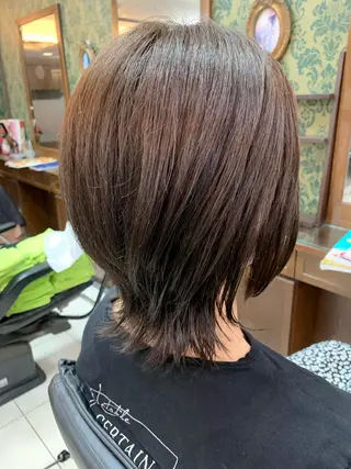 ミディアム 吉田 朱理のヘアスタイル