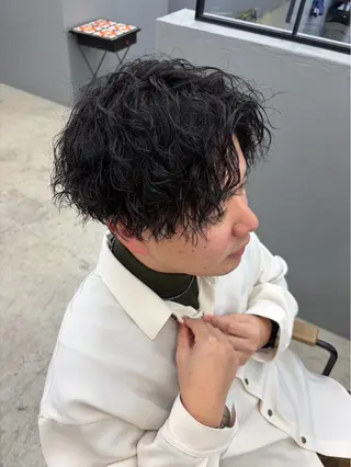 ショート パーマ メンズ メンズ専門サロン wokeのヘアスタイル