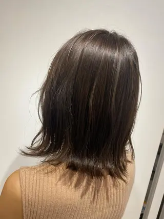 ミディアム カラー ヘアアレンジ Design Color🐰アユミのヘアスタイル