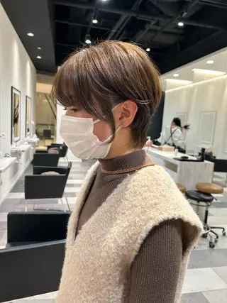 ショート カラー 美髪矯正/ 伊藤 更のヘアスタイル