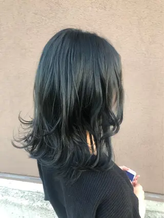 ミディアム カラー Aya/四条烏丸/ インナーカラーのヘアスタイル