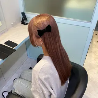 ロング カラー 🩷モテ髪＆透明感 🩷ミルクティー🩷のヘアスタイル