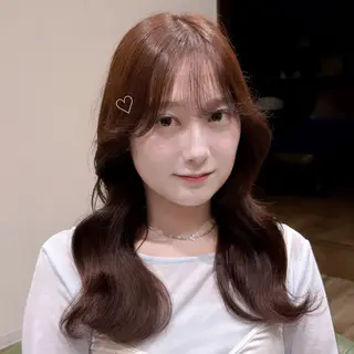 カラー sakura/ 透明感カラー🫧のヘアスタイル