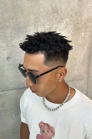 パーマ メンズ HONEY TRAP!所属・HARURU🪮✨ ブレイズ海外ヘアのヘアスタイル