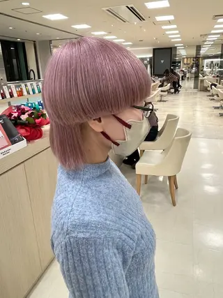 ショート カラー 暖色専門美容師🎀 お客様満足度◎のヘアスタイル