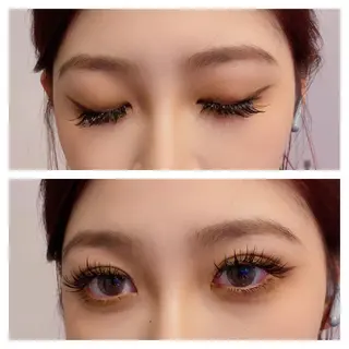 パーマ マツエク・マツパ アイブロウ 神山 ビューティー・アイのマツエク・マツパデザイン