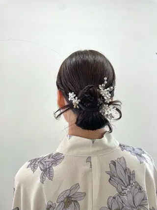 ヘアアレンジ mopa所属・mopa_kaede 暖色カラー/ロングのヘアスタイル