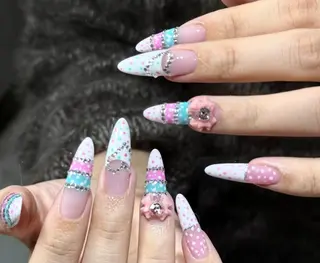 ネイル By moonネイル 🌷ワンホン/韓国風のネイルデザイン