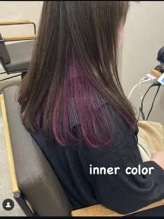 カラー 【女性限定】 しおりのヘアスタイル