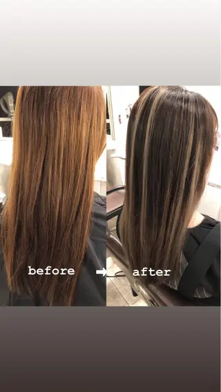 ミディアム カラー JILBLAN京都 ショート/ハイライトのヘアスタイル