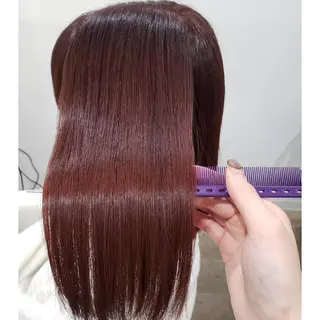 ミディアム カラー パーマ 髪質改善サロン🍃 AIRI のヘアスタイル