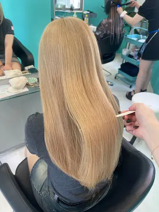 ロング mana/メンズ/ ヘアセット/ブリーチのヘアスタイル