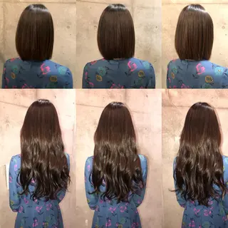 セミロング カラー ネイル マツエク・マツパ ACHFILO モデル募集のヘアスタイル